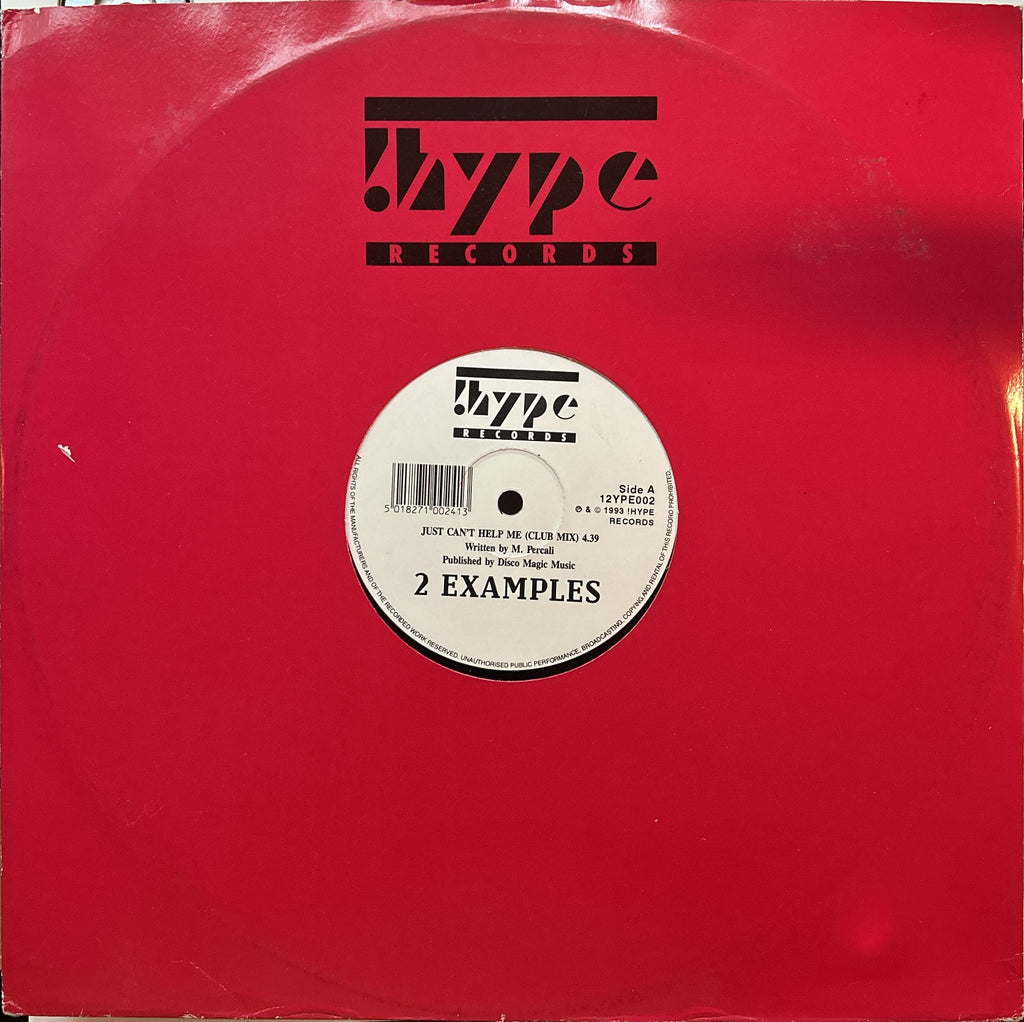 2 Examples - Just Can't Help Me (1993) UK Euro House Rave 12"