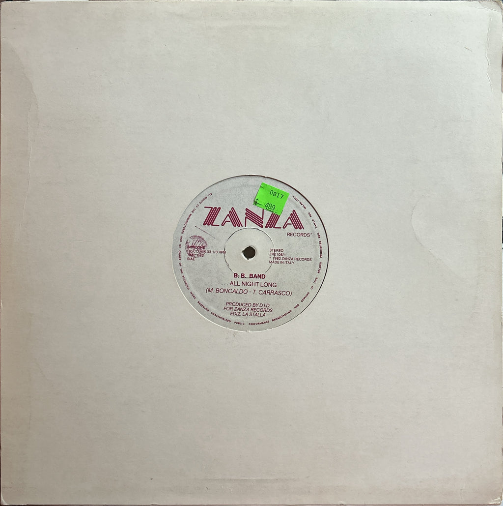 B. B. Band - All Night Long (1982) Classic Italo-Disco 12"