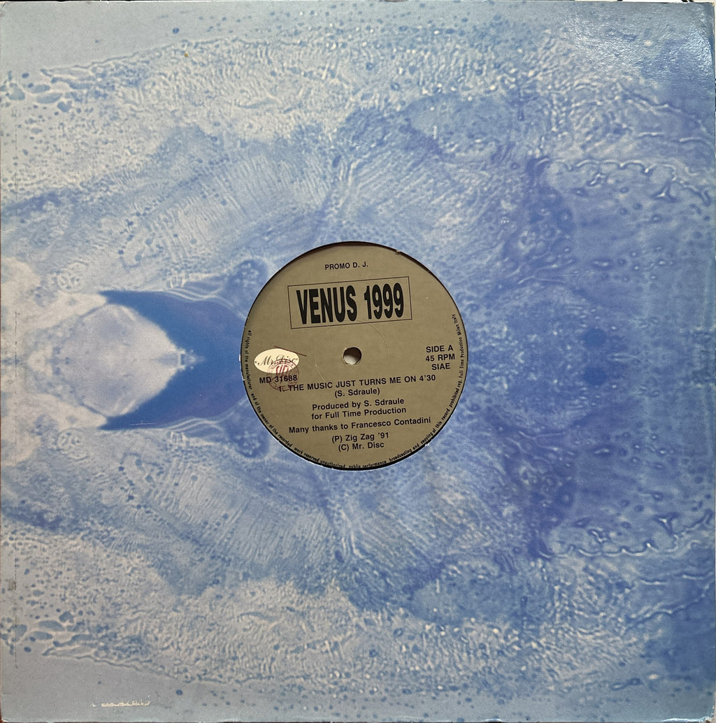 Venus 1999 - The Music Just Turns Me On (1991) Rare Italian Hardcore Techno 12" Promo