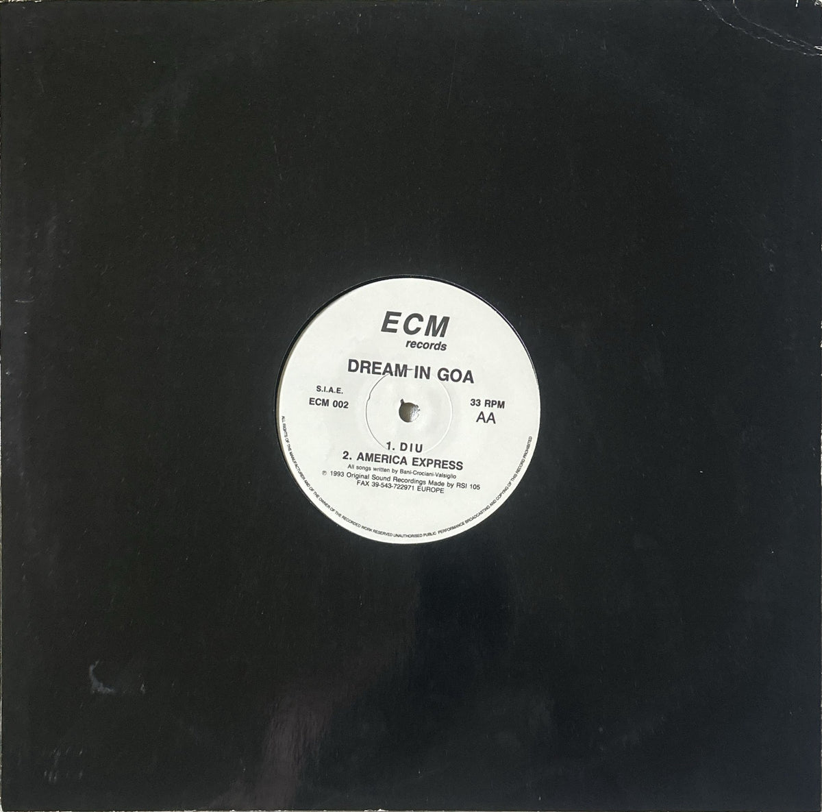 Dream In Goa - Na-Na-Na-Na-Nenero (1993) Rare Italian Trance House 12"