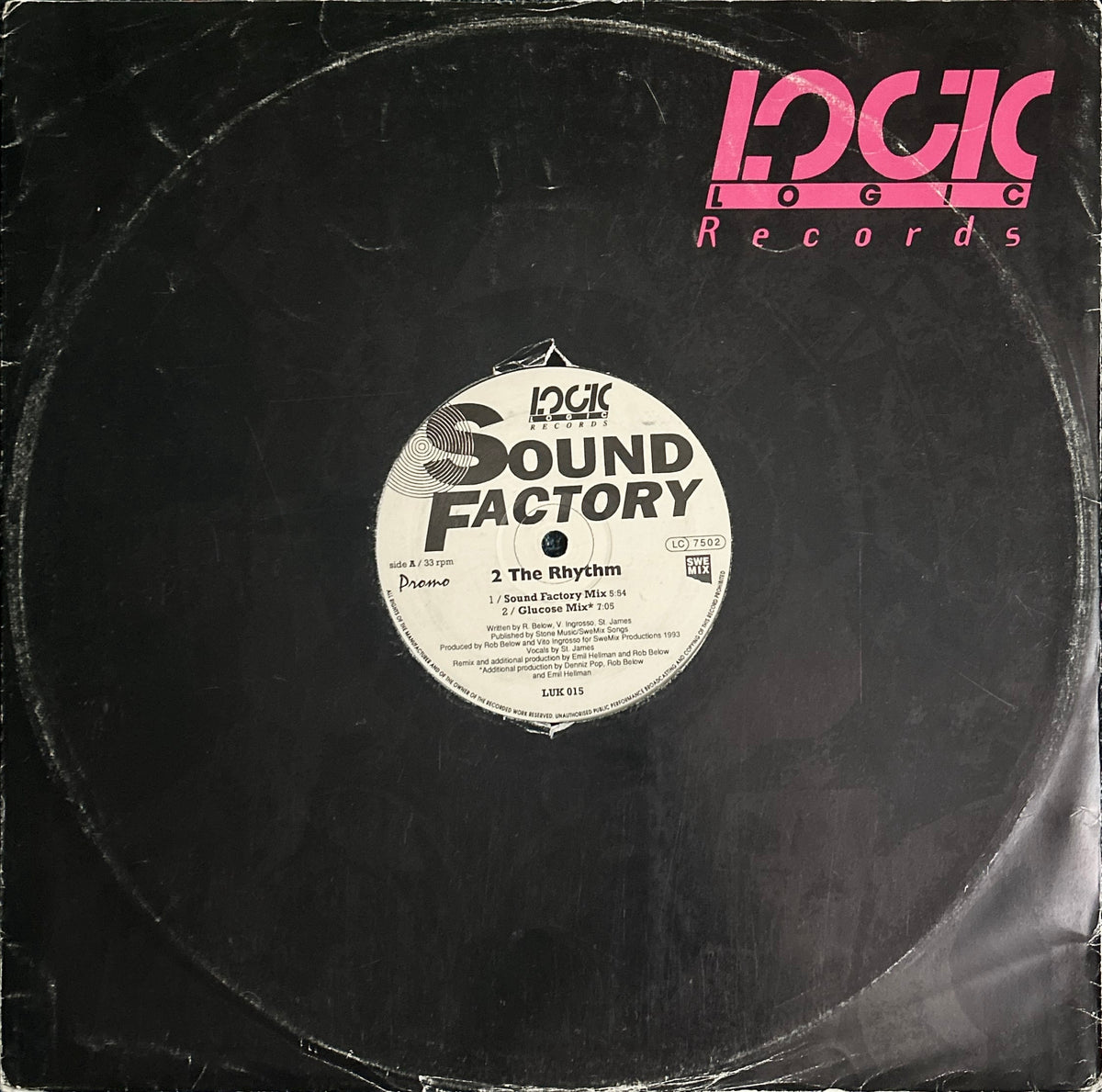 Sound Factory - 2 The Rhythm (1993) UK House Promo 12"