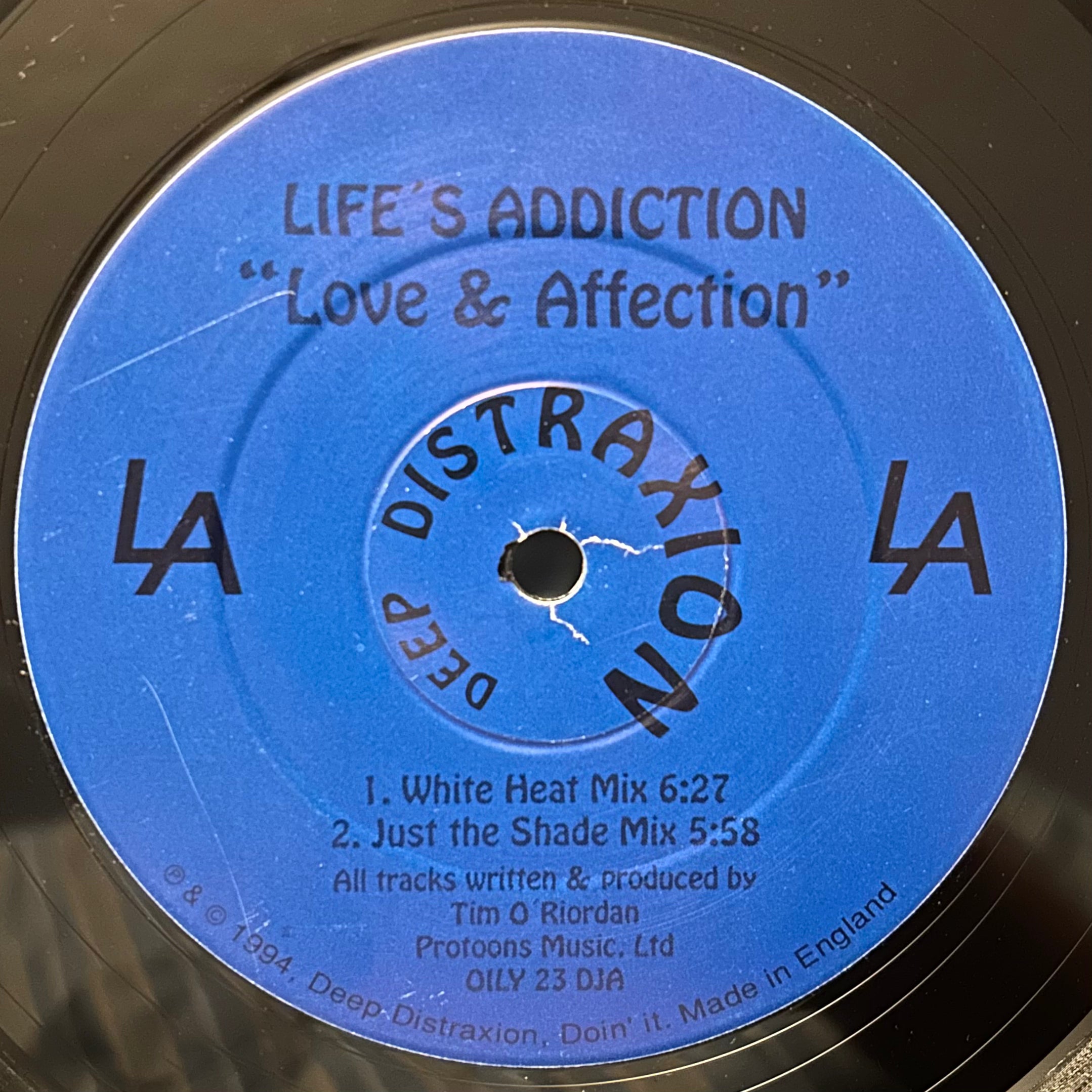 Life's Addiction - Love & Affection (1994) UK Euro Acid House 12"