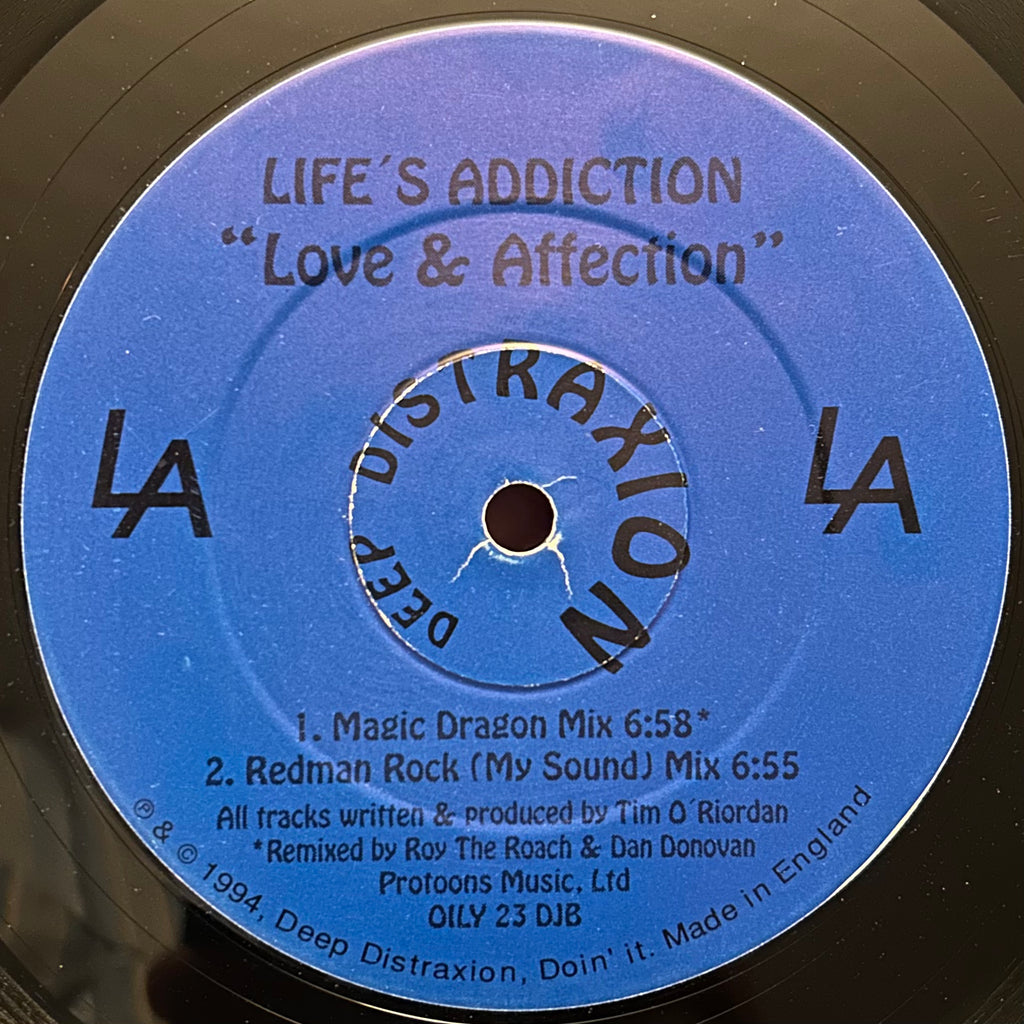 Life's Addiction - Love & Affection (1994) UK Euro Acid House 12"