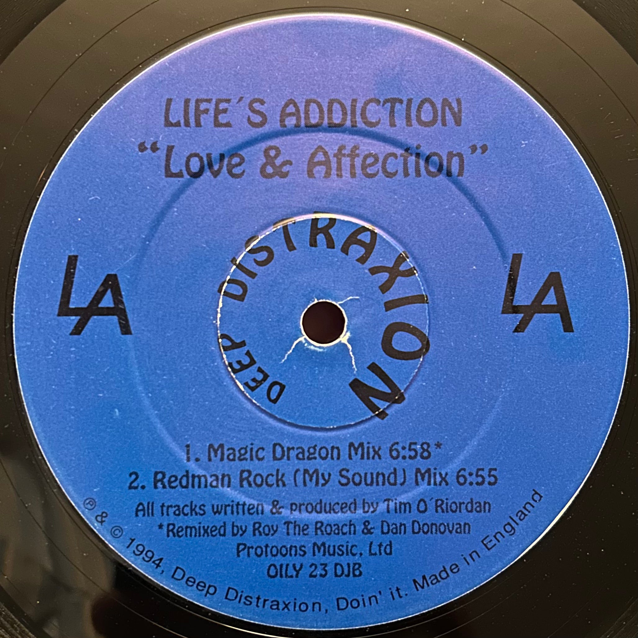 Life's Addiction - Love & Affection (1994) UK Euro Acid House 12"