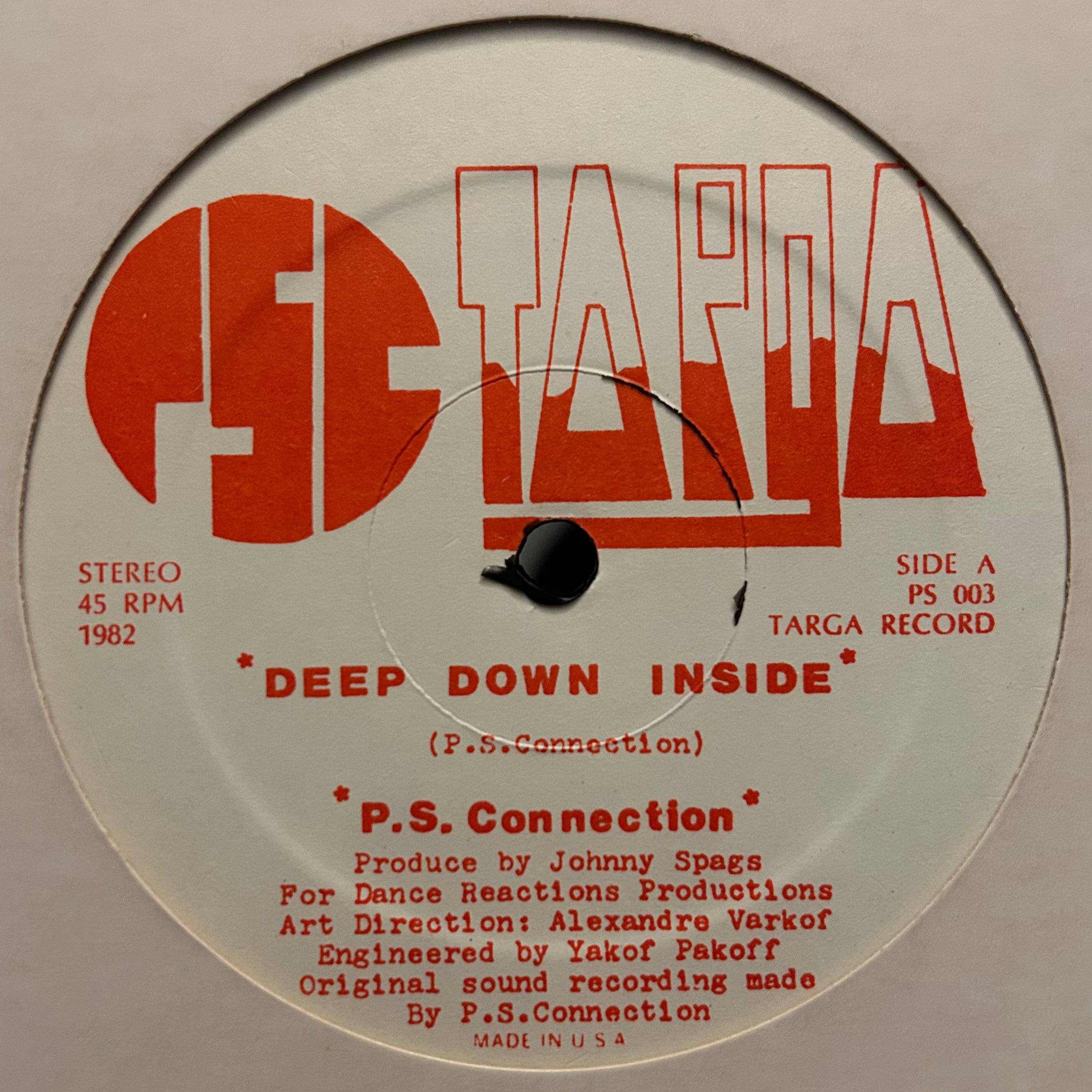 P. S. Connection - Deep Down Inside (1982) Rare Patrick Cowley Megamix 12"