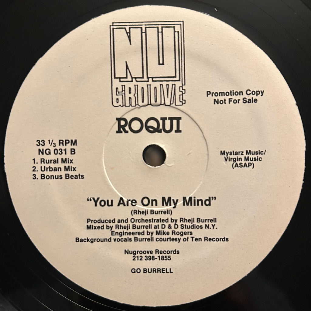 Roqui - You Are On My Mind (1989) Classic Nu Groove Deep House Promo 12"