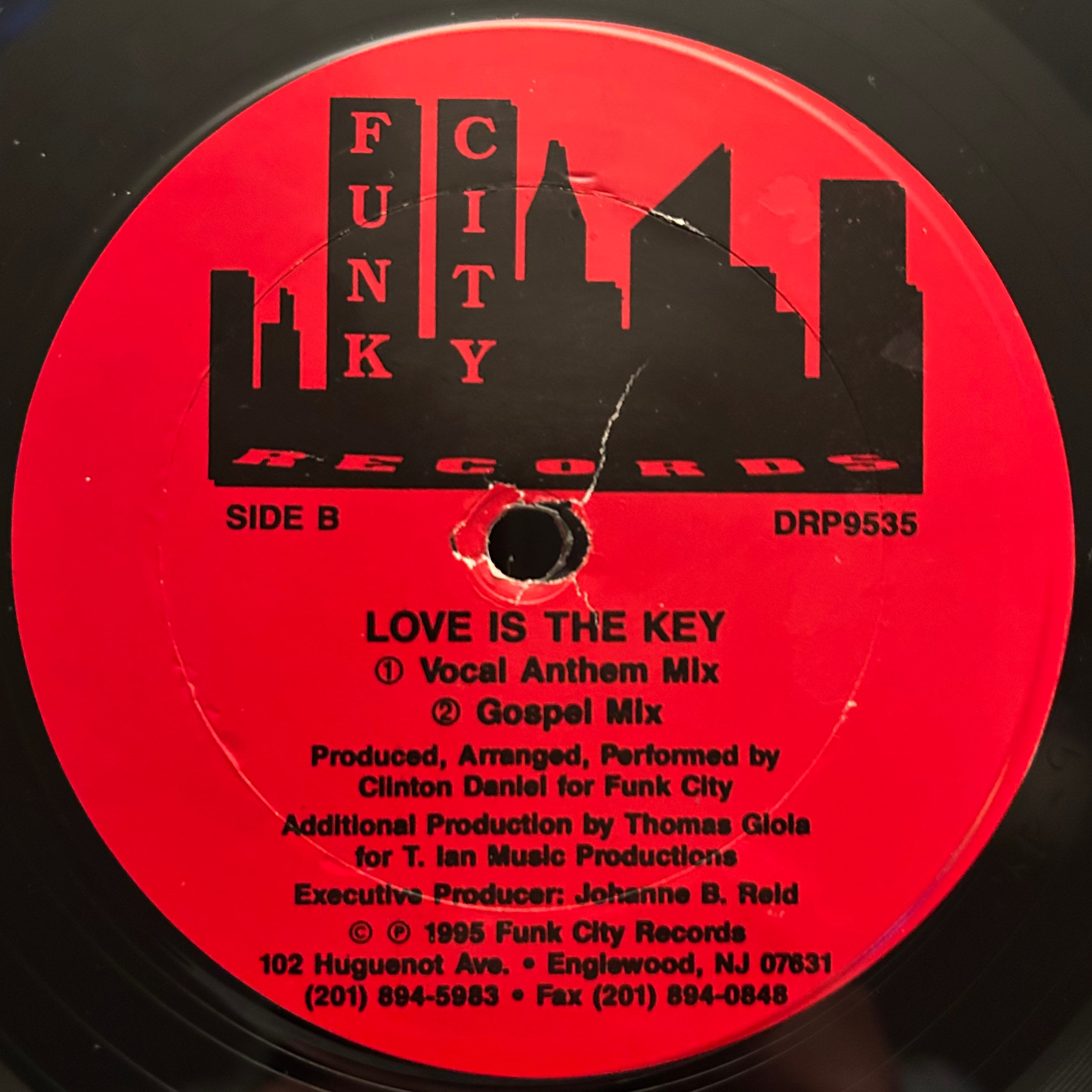 Clinton Daniel - Believe In Yourself (1995) NJ Gospel Garage House 12"