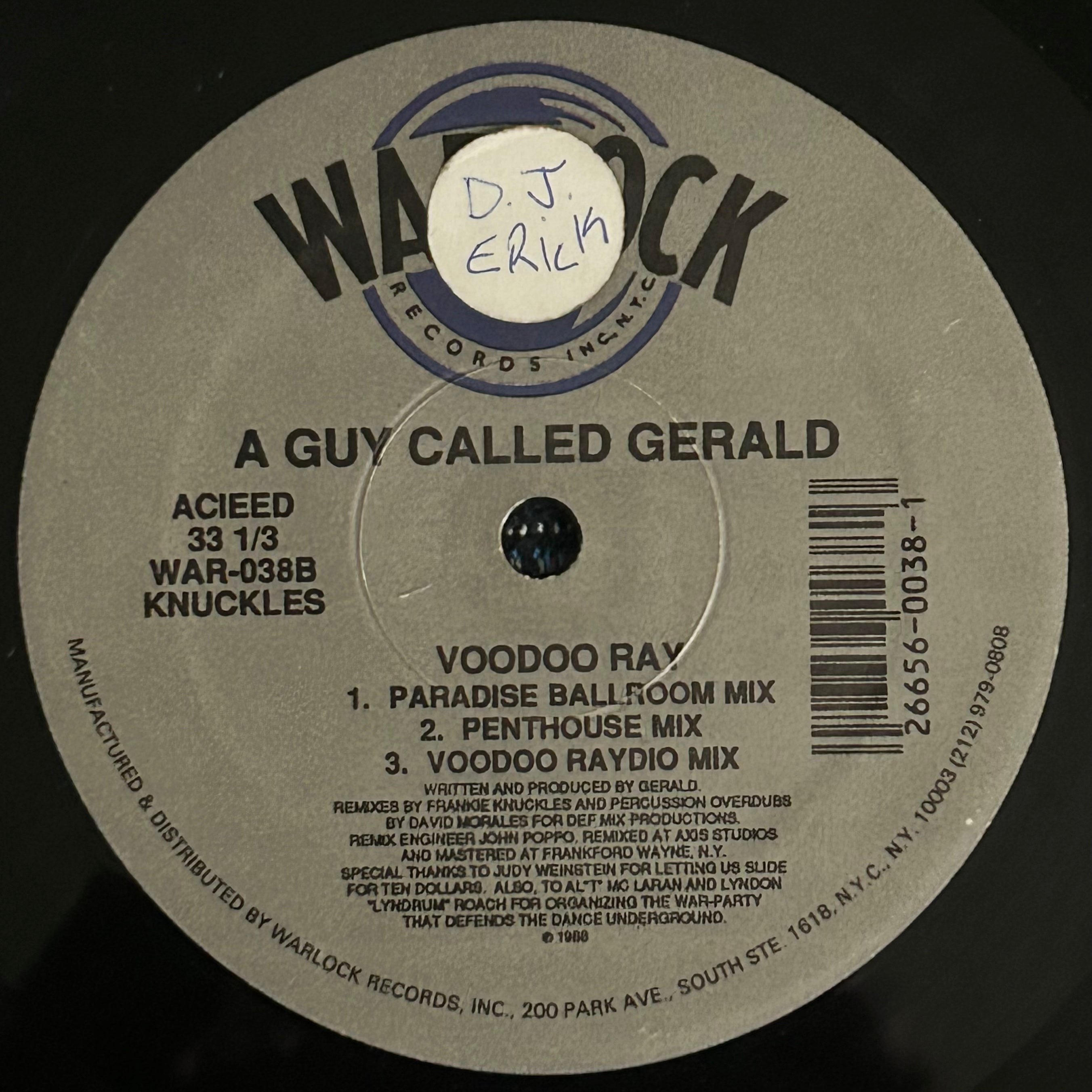 A Guy Called Gerald - Voodoo Ray (1989) Classic UK Acid Techno 12"