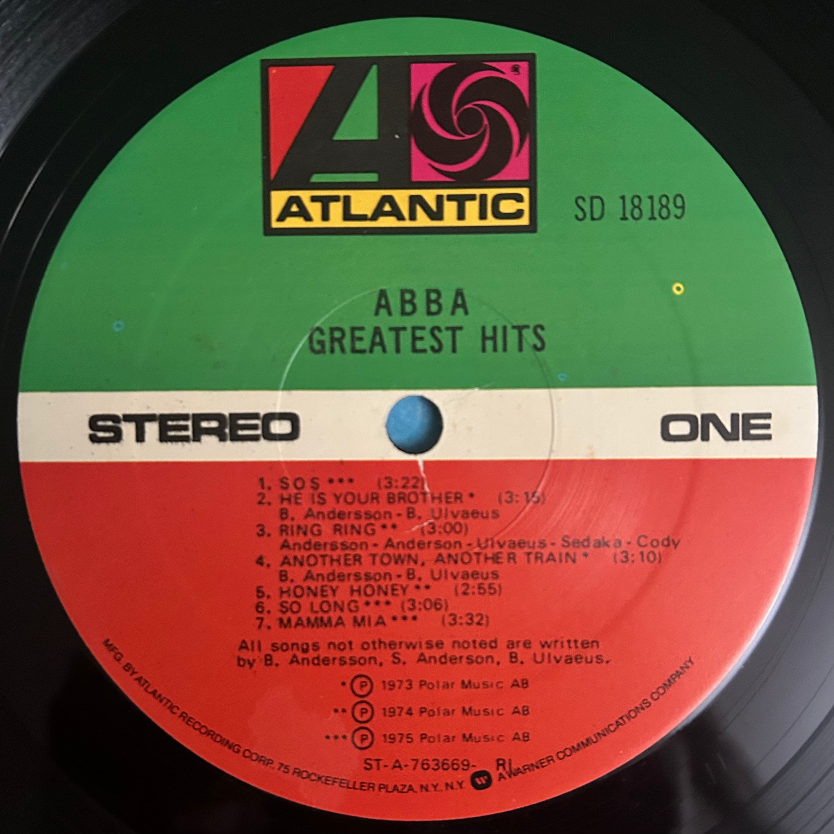 ABBA - Greatest Hits (1976) Classic Disco Comp LP