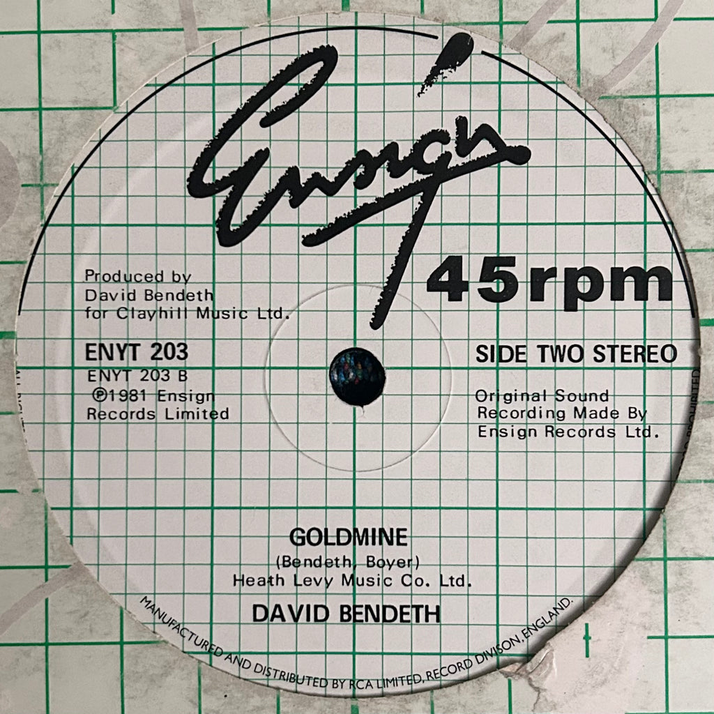 David Bendeth - Love Collect/Goldmine (1981) UK Disco Boogie Soul 12"