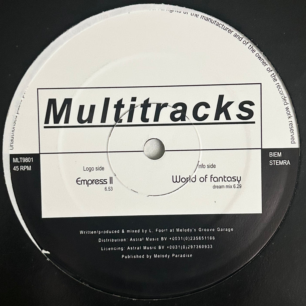 Funk Function - Empress II / World Of Fantasy (1998) Dutch Progressive Trance 12"